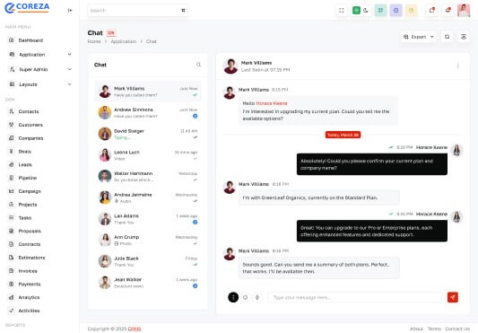 Chat Application Page